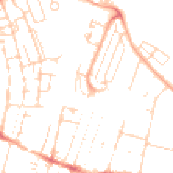 Daytime road noise heatmap for CB1 3EB