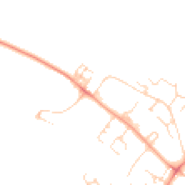 Daytime road noise heatmap for CB1 3JH