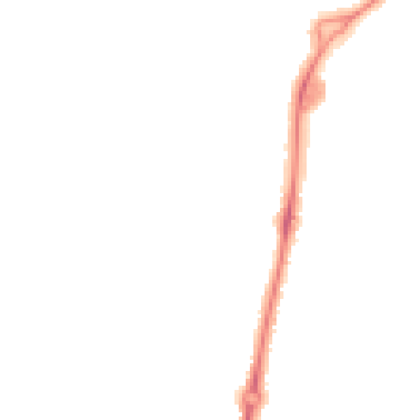 Night-time road noise heatmap for CB1 3NN