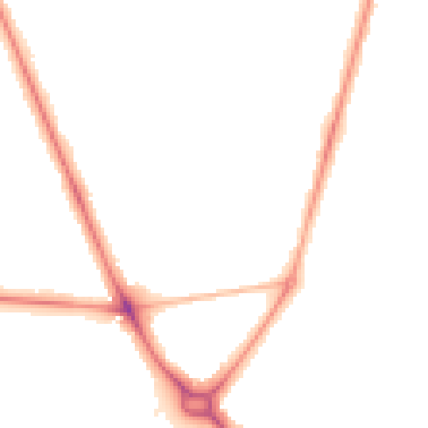 Night-time road noise heatmap for CB1 7SX