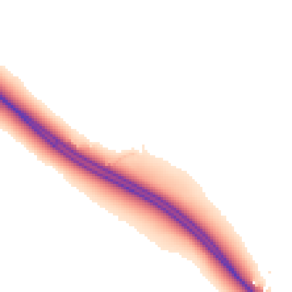 Daytime road noise heatmap for CB22 3AE