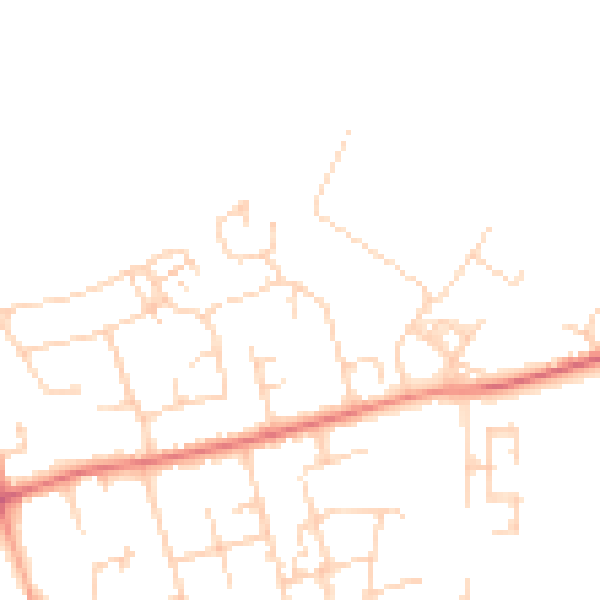 Daytime road noise heatmap for CB22 3DS