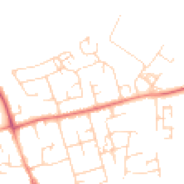 Daytime road noise heatmap for CB22 3DY