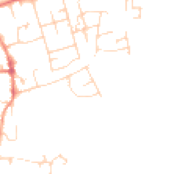 Daytime road noise heatmap for CB22 3SR