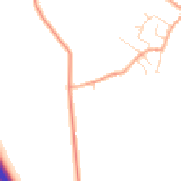 Daytime road noise heatmap for CB22 4LY