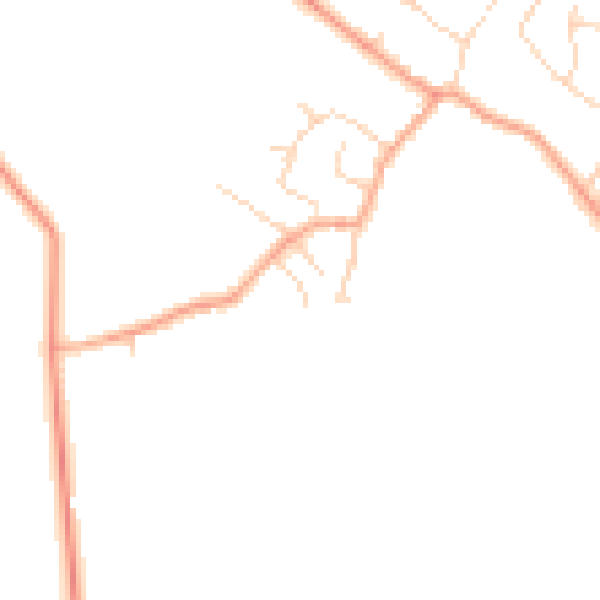 Daytime road noise heatmap for CB22 4NT