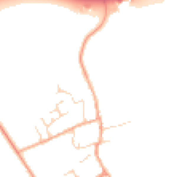Daytime road noise heatmap for CB22 4PP