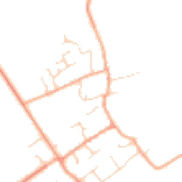 Daytime road noise heatmap for CB22 4RG