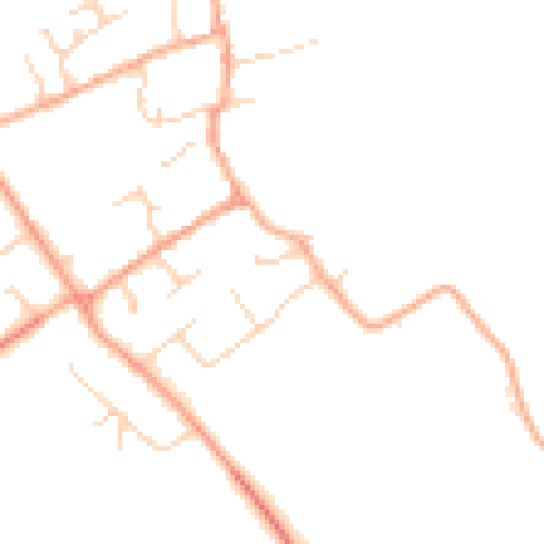 Daytime road noise heatmap for CB22 4SJ