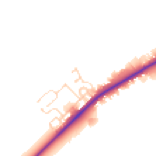 Daytime road noise heatmap for CB22 4XT