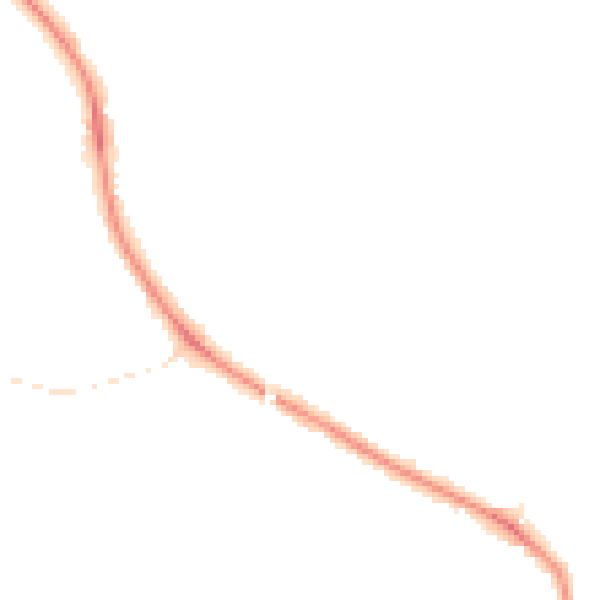 Night-time road noise heatmap for CB22 5AU
