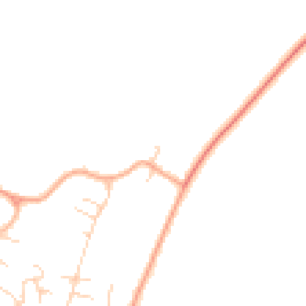 Daytime road noise heatmap for CB22 5DQ