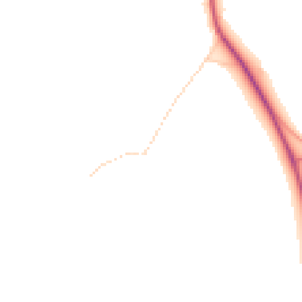 Daytime road noise heatmap for CB22 5DY