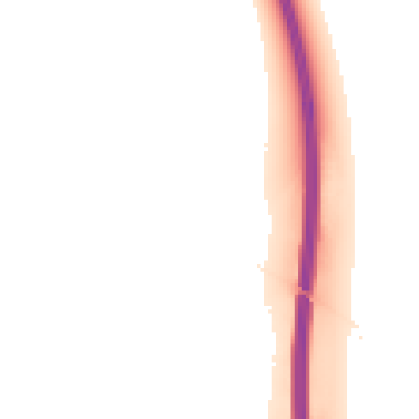 Night-time road noise heatmap for CB22 5GB