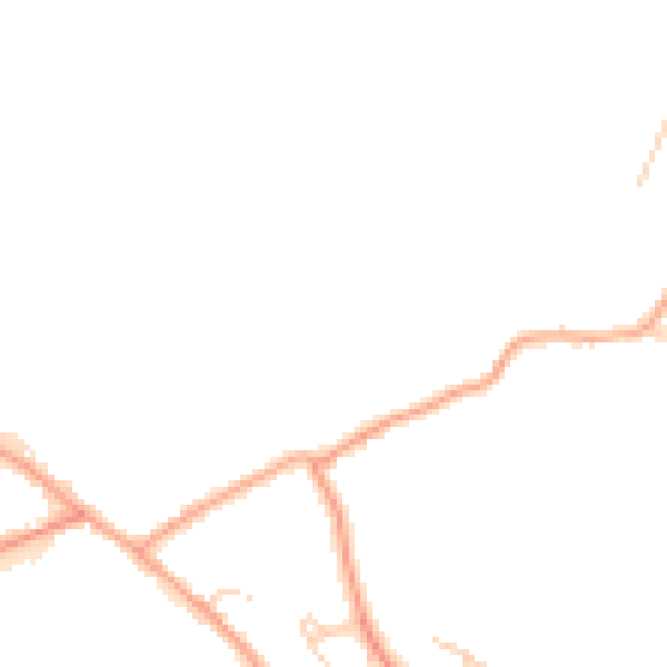 Daytime road noise heatmap for CB22 5HF