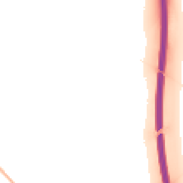 Night-time road noise heatmap for CB22 5HZ