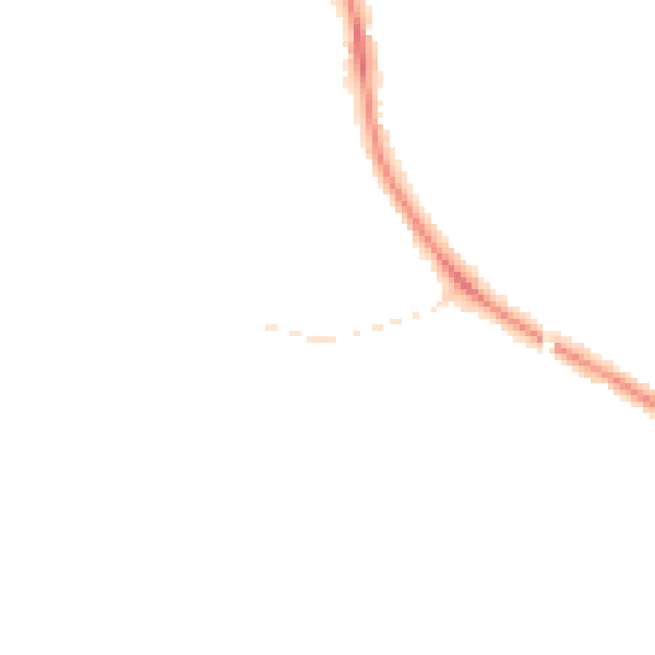 Night-time road noise heatmap for CB22 5LZ