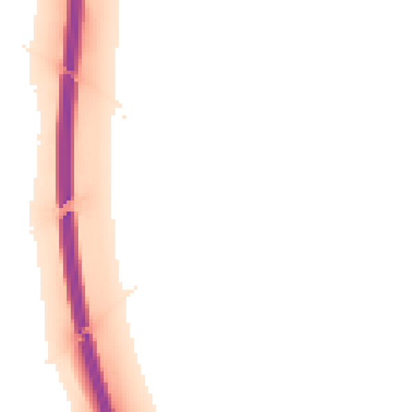 Night-time road noise heatmap for CB22 5UX