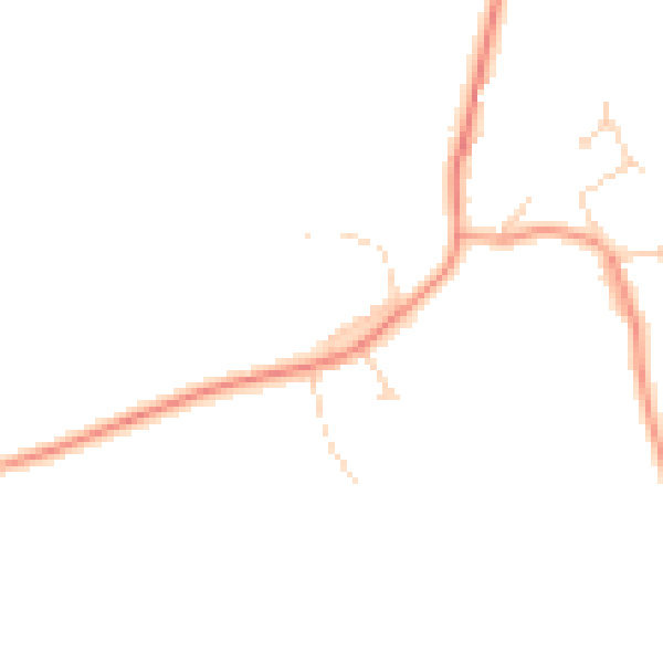 Daytime road noise heatmap for CB22 7QX