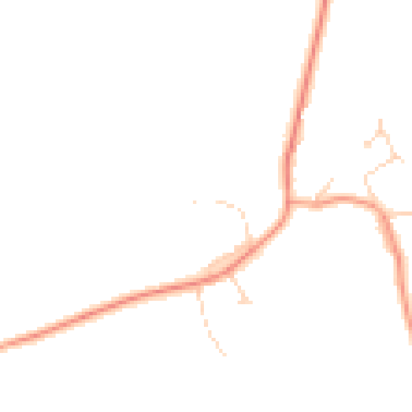Daytime road noise heatmap for CB22 7RF