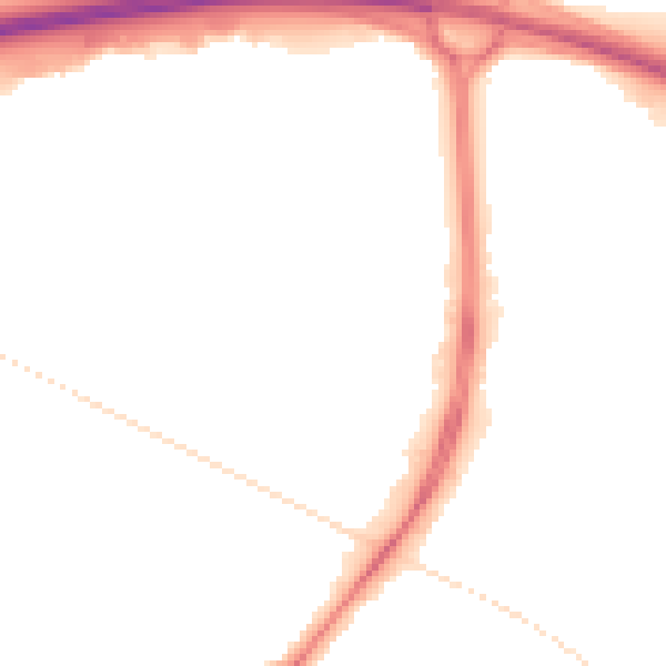 Night-time road noise heatmap for CB4 0GD