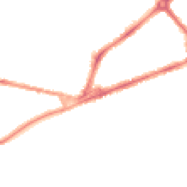 Night-time road noise heatmap for CB4 1AA
