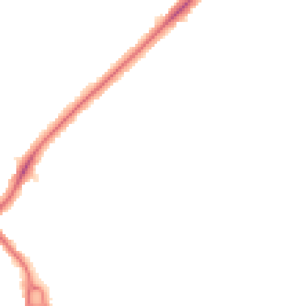 Night-time road noise heatmap for CB4 1BF