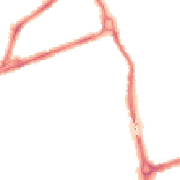 Night-time road noise heatmap for CB4 1JQ
