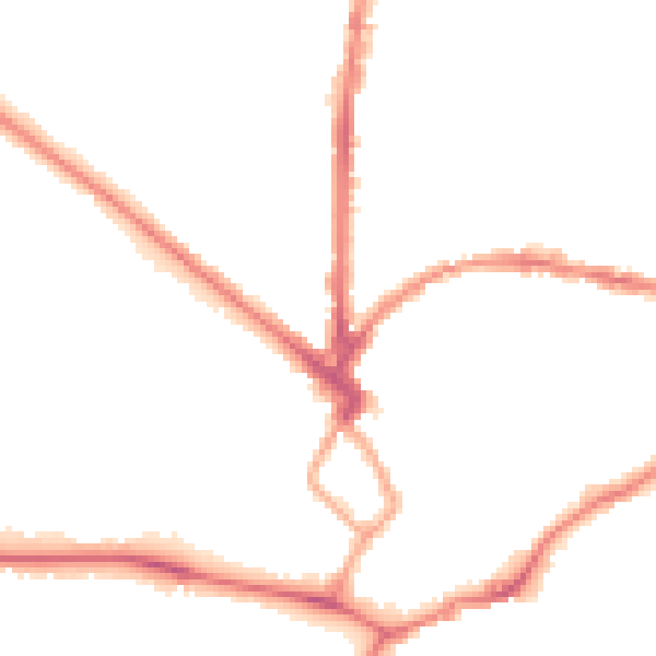 Night-time road noise heatmap for CB4 3HD