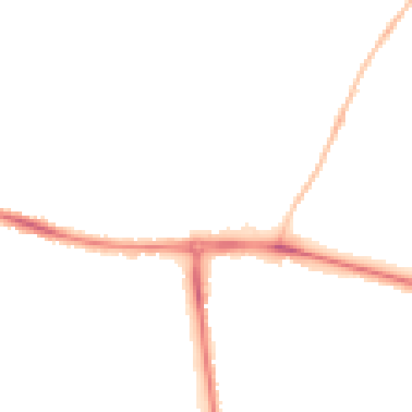 Night-time road noise heatmap for CB5 8AE