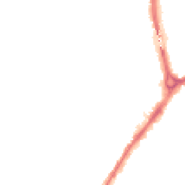 Night-time road noise heatmap for CB5 8DE