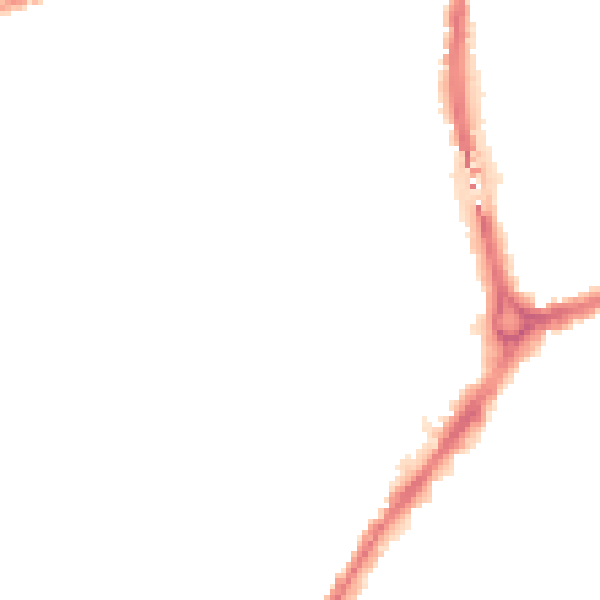 Night-time road noise heatmap for CB5 8DN