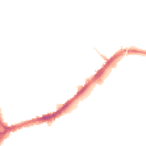 Night-time road noise heatmap for CB5 8LD