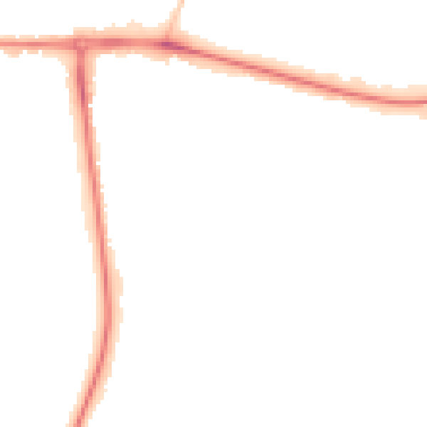 Night-time road noise heatmap for CB5 8SG