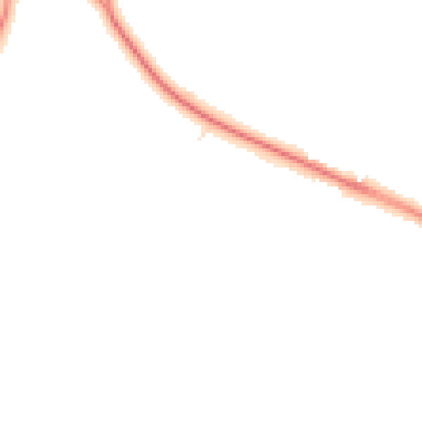 Night-time road noise heatmap for CH2 1HZ