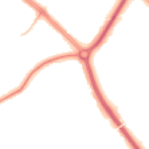 Night-time road noise heatmap for CH2 3LP