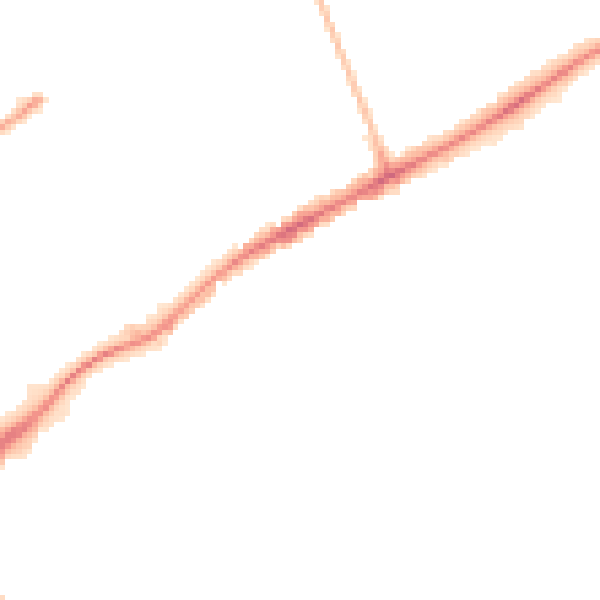 Night-time road noise heatmap for CH2 3PE