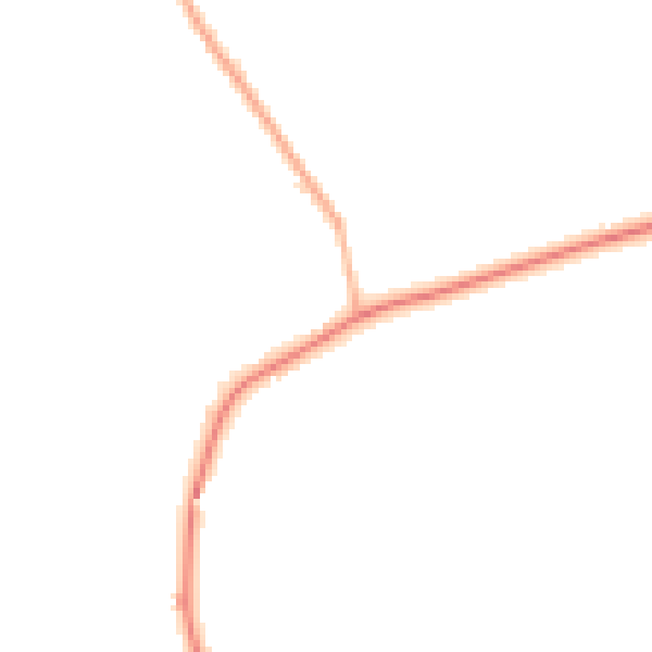 Night-time road noise heatmap for CH2 4JR