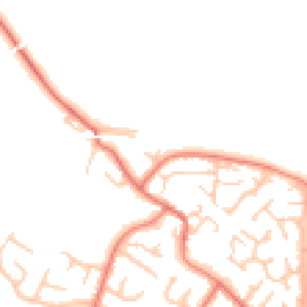 Daytime road noise heatmap for CH2 4NH