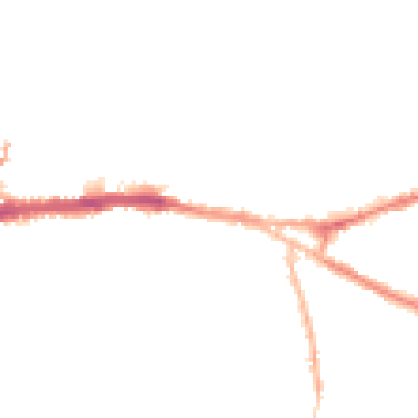 Night-time road noise heatmap for CH3 5BH