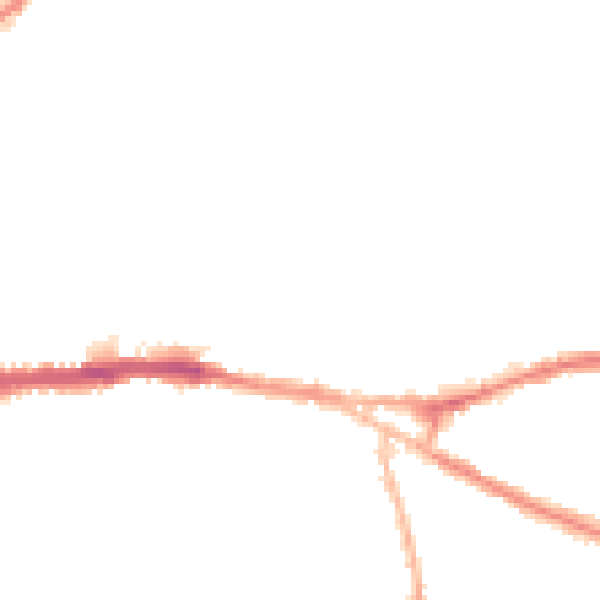 Night-time road noise heatmap for CH3 5DA