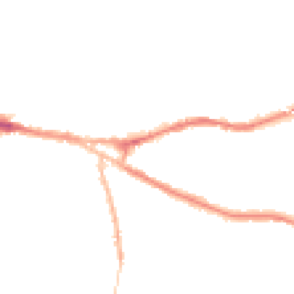 Night-time road noise heatmap for CH3 5DS