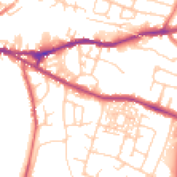 Daytime road noise heatmap for CH3 5ER