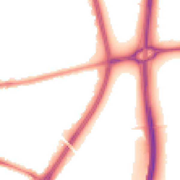 Night-time road noise heatmap for CH3 5PT