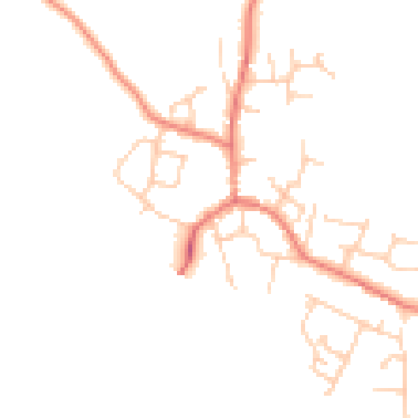 Daytime road noise heatmap for CH3 6PU