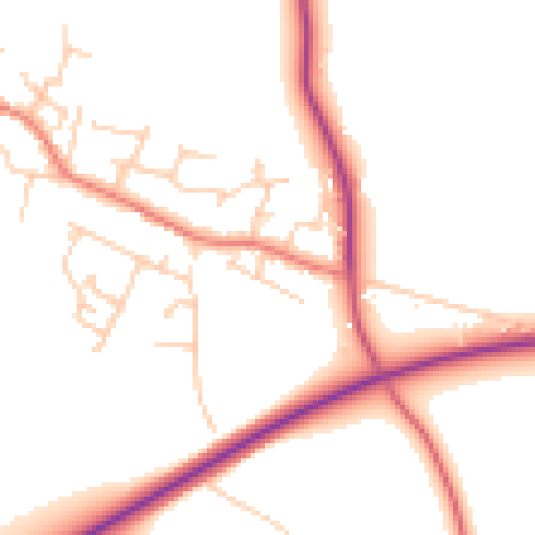 Daytime road noise heatmap for CH3 6RD