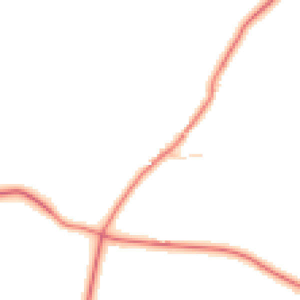 Daytime road noise heatmap for CH3 9FR