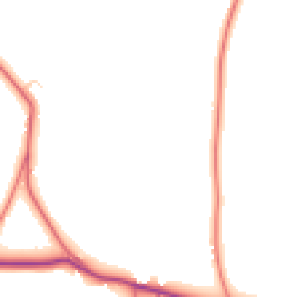 Daytime road noise heatmap for CH3 9HR