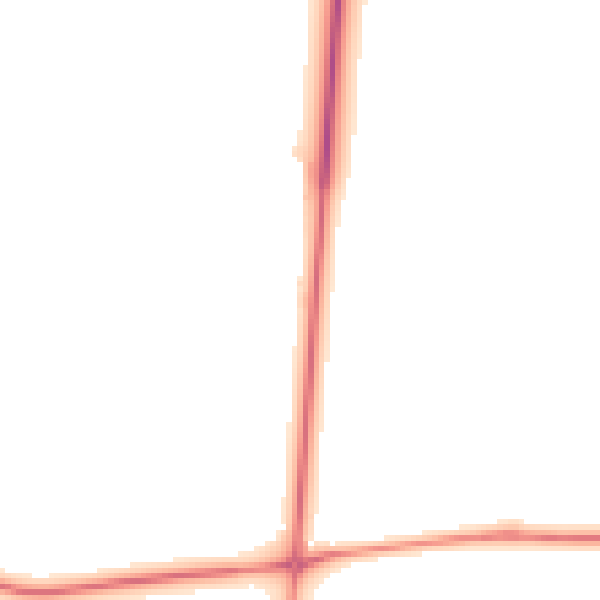 Night-time road noise heatmap for CH3 9JR