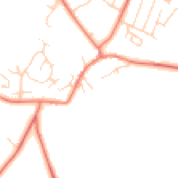 Daytime road noise heatmap for CH3 9RH